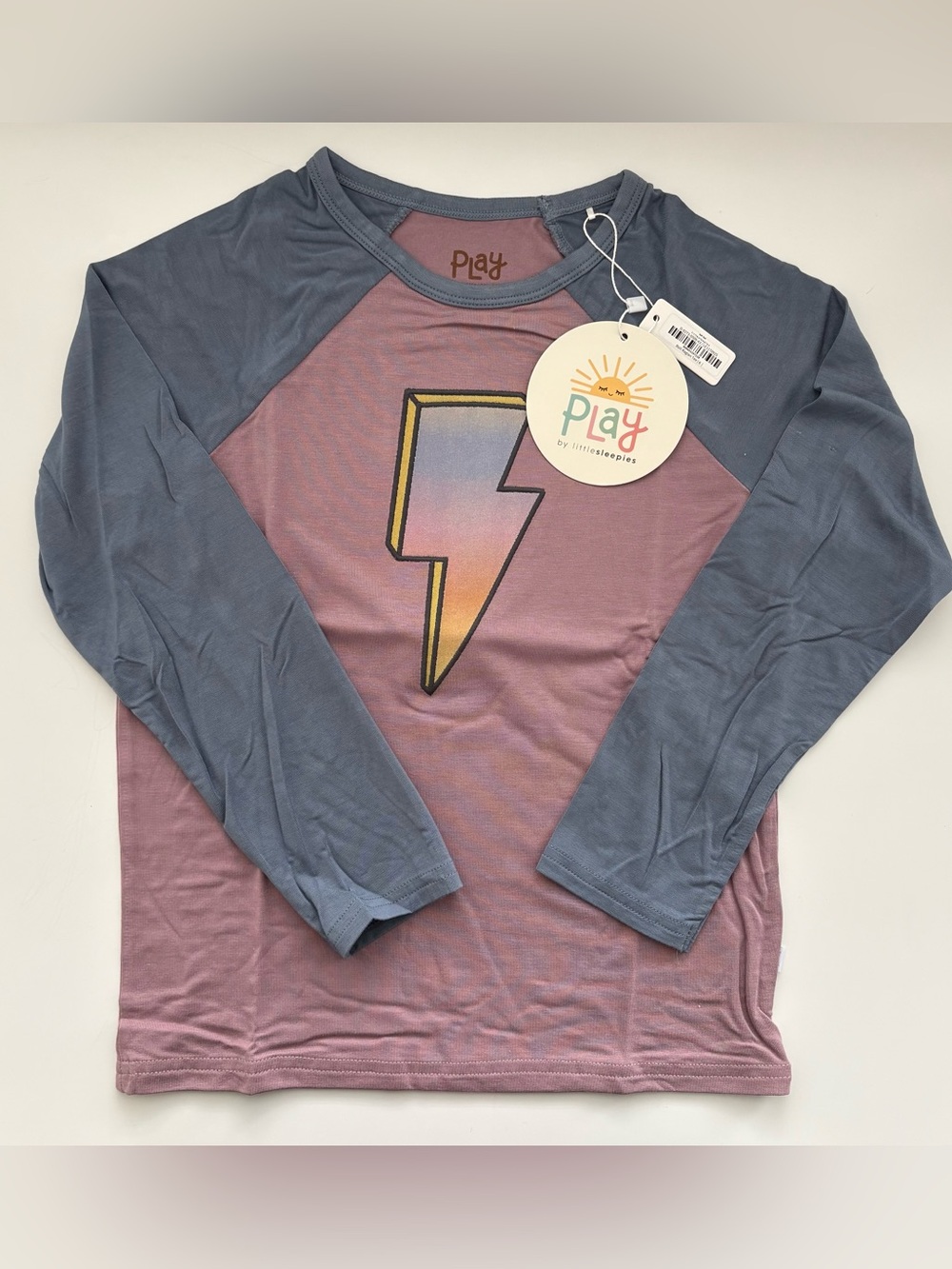Little Sleepies PLAY Bolt Reglan Tee Size 6